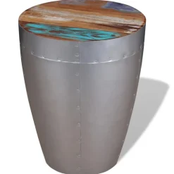 vidaXL Kruk luchtvaartstijl massief gerecycled hout