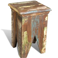vidaXL Kruk massief gerecycled hout