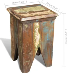 vidaXL Kruk massief gerecycled hout