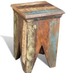vidaXL Kruk massief gerecycled hout