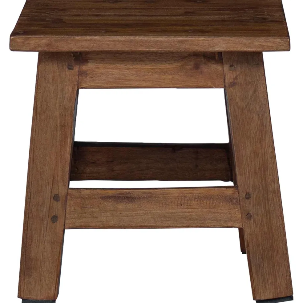 vidaXL Kruk Naturel 26 x 26 x 26 cm Mahoniehout