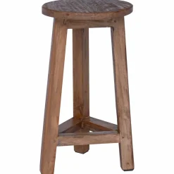 vidaXL Kruk Naturel 28 x 28 x 50 cm Mahoniehout