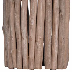 vidaXL Kruk Naturel 30 x 30 x 45 cm Massief Teakhout