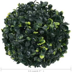 vidaXL Kunstbuxusbollen 4 st 12 cm