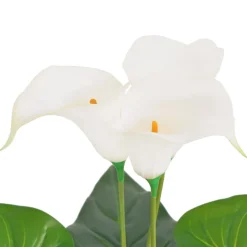 vidaXL Kunst calla lelie plant met pot 45 cm wit