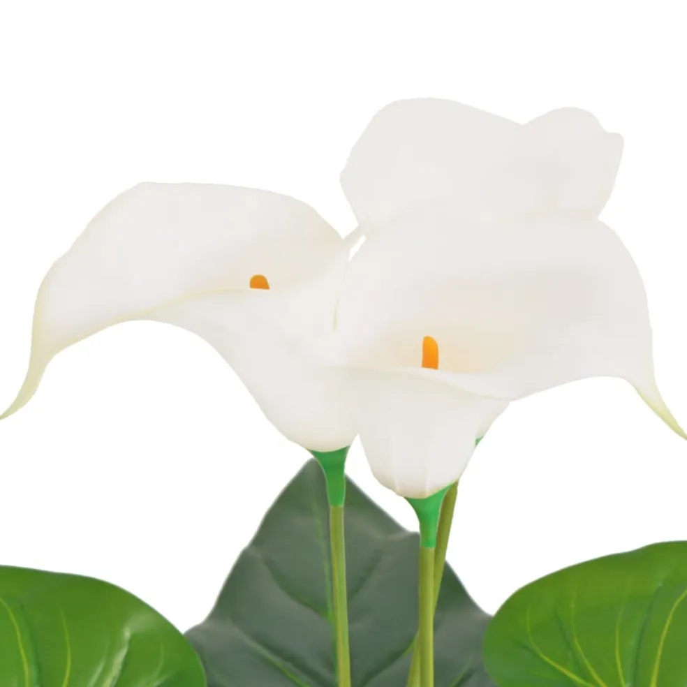 vidaXL Kunst calla lelie plant met pot 85 cm wit