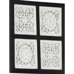 vidaXL Kunst Decoratie 40 x 40 x 1,5 cm Geconstrueerd hout
