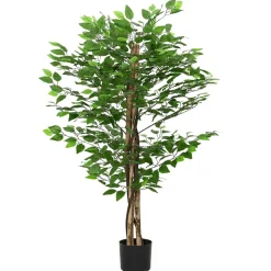 vidaXL Kunst Ficus plant 788 bladeren 120 cm groen