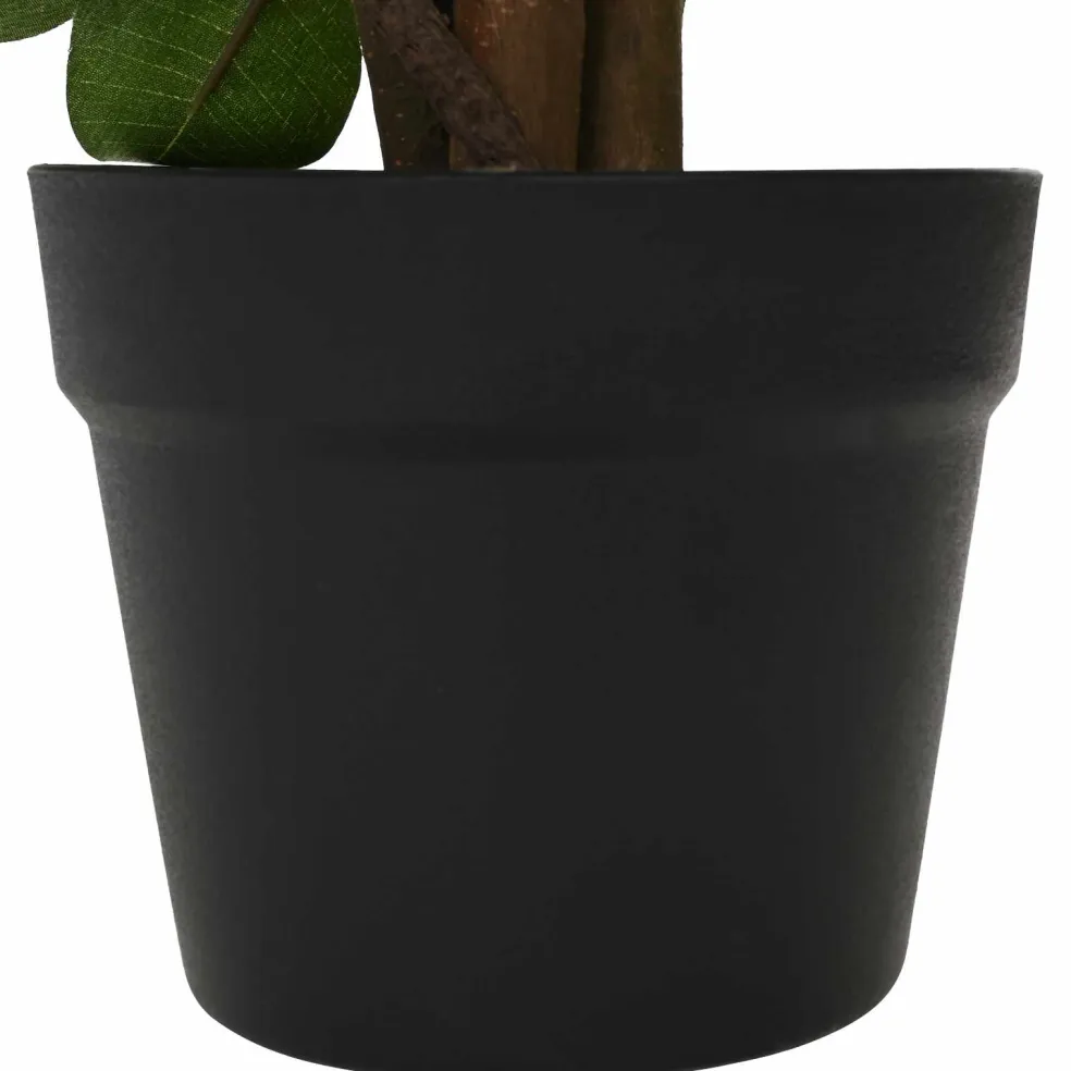 vidaXL Kunst Ficus Plant Groen 73 x 16 x 60 cm Stof en Hout