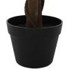 vidaXL Kunst Ficus Plant Groen 85 x 18 x 160 cm Stof en Hout