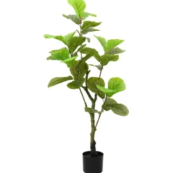 vidaXL Kunstficussenboom 30 blaadjes 125 cm groen