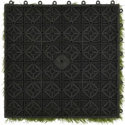 vidaXL Kunstgrastegels 11 st 30x30 cm groen