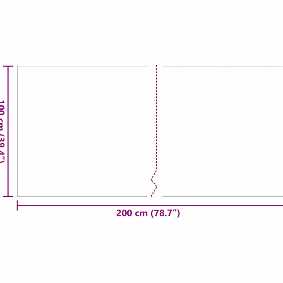 vidaXL Kunstgras 200 x 100 x 4 cm PP & PE