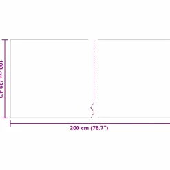 vidaXL Kunstgras 200 x 100 x 3 cm PP & PE
