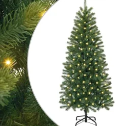 vidaXL Kunstkerstboom Groen 120 cm PE en PVC