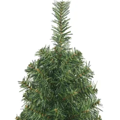 vidaXL Kunstkerstboom Groen 120 cm PVC en Staal en Kunststof