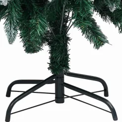vidaXL Kunstkerstboom Groen 180 cm PVC en Staal en Kunststof