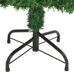 vidaXL Kunstkerstboom Groen 120 cm PVC en Staal en Kunststof