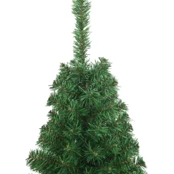 vidaXL Kunstkerstboom Groen 120 cm PVC en Staal en Kunststof
