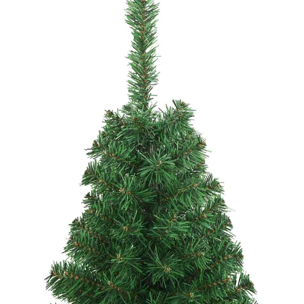 vidaXL Kunstkerstboom Groen 120 cm PVC en Staal en Kunststof