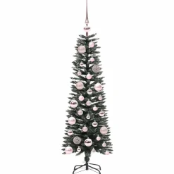vidaXL Kunstkerstboom Groen 120 cm PVC en Plastic en Staal