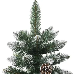 vidaXL Kunstkerstboom Groen 120 cm PVC en Plastic en Staal