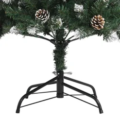 vidaXL Kunstkerstboom Groen 120 cm PVC en Plastic en Staal