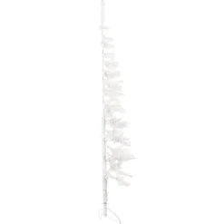 vidaXL Kunstkerstboom half met standaard smal 120 cm wit