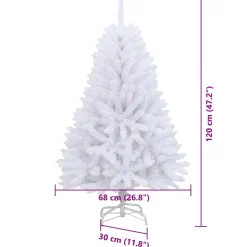 vidaXL Kunstkerstboom 150 LED's PVC en staal Wit