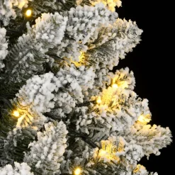 vidaXL Kunstkerstboom met 150 LED's en sneeuw 120 cm