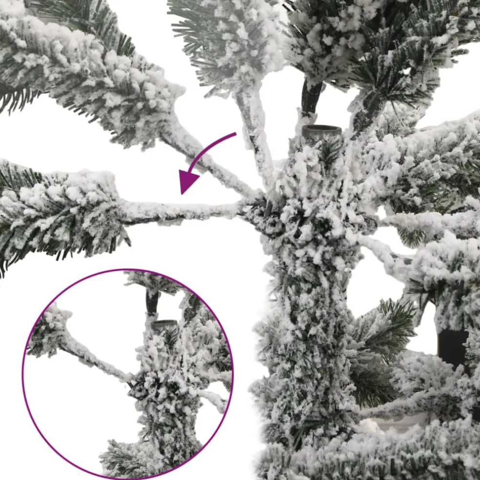 vidaXL Kunstkerstboom met 150 LED's en sneeuw 120 cm