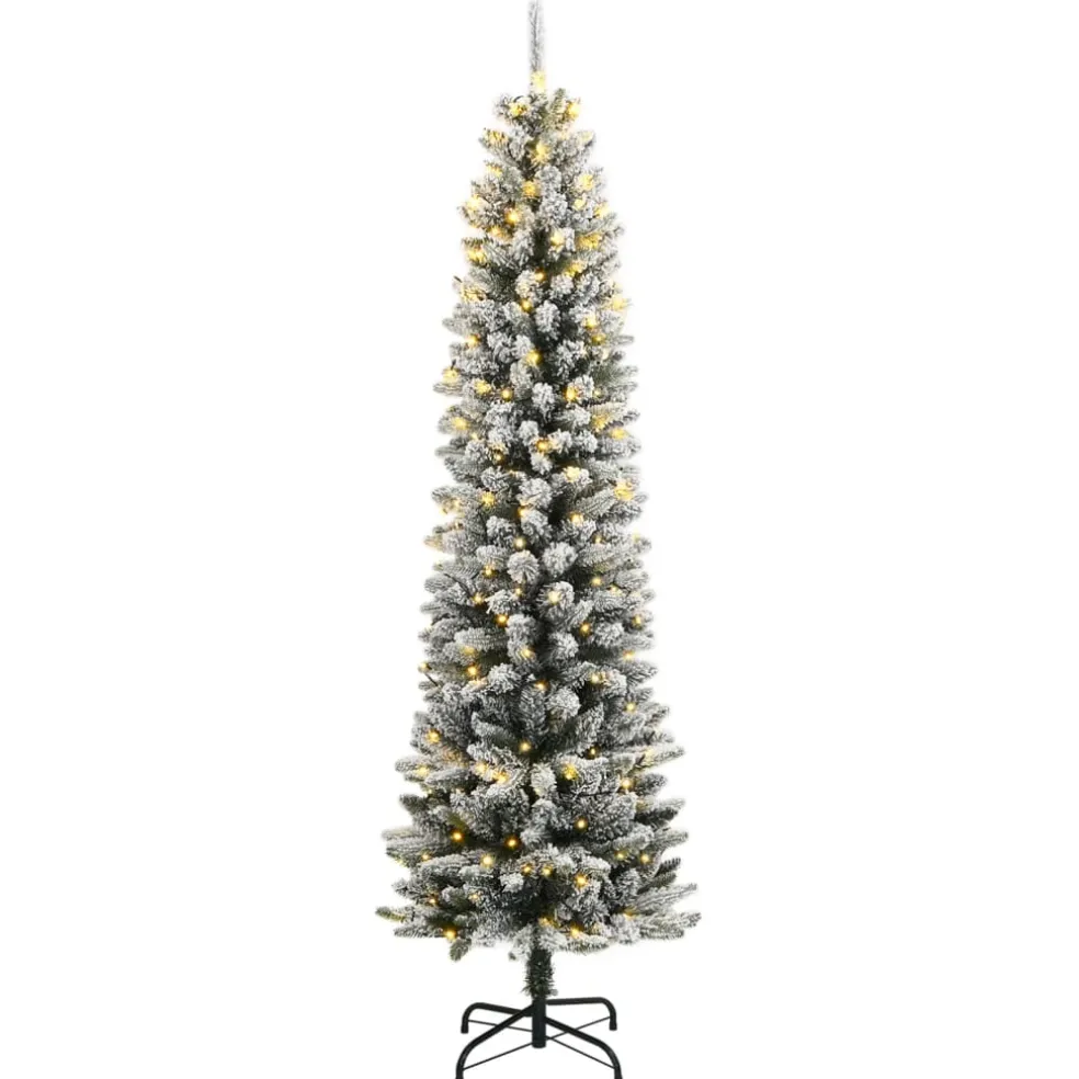 vidaXL Kunstkerstboom met 150 LED's en sneeuw 120 cm