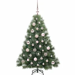 vidaXL Kunstkerstboom met 150 LED met standaard Groen 120 cm PE en PVC