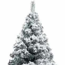 vidaXL Kunstkerstboom met 150 LED Wit 150 cm PVC en Staal en Kunststof