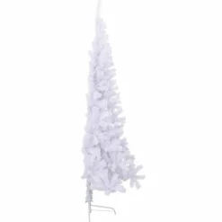 vidaXL Kunstkerstboom met 300 LED Wit 210 cm PVC en staal