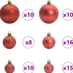 vidaXL Kunstkerstboom met 300 LED Wit 180 cm PVC en staal