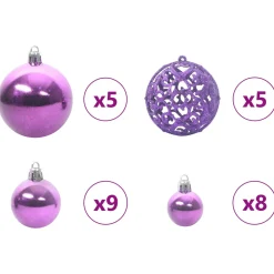 vidaXL Kunstkerstboom met 150 LED Wit 120 cm PVC en Staal