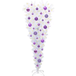 vidaXL Kunstkerstboom met 150 LED Wit 120 cm PVC en Staal