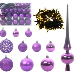 vidaXL Kunstkerstboom met 150 LED Wit 120 cm PVC en Staal