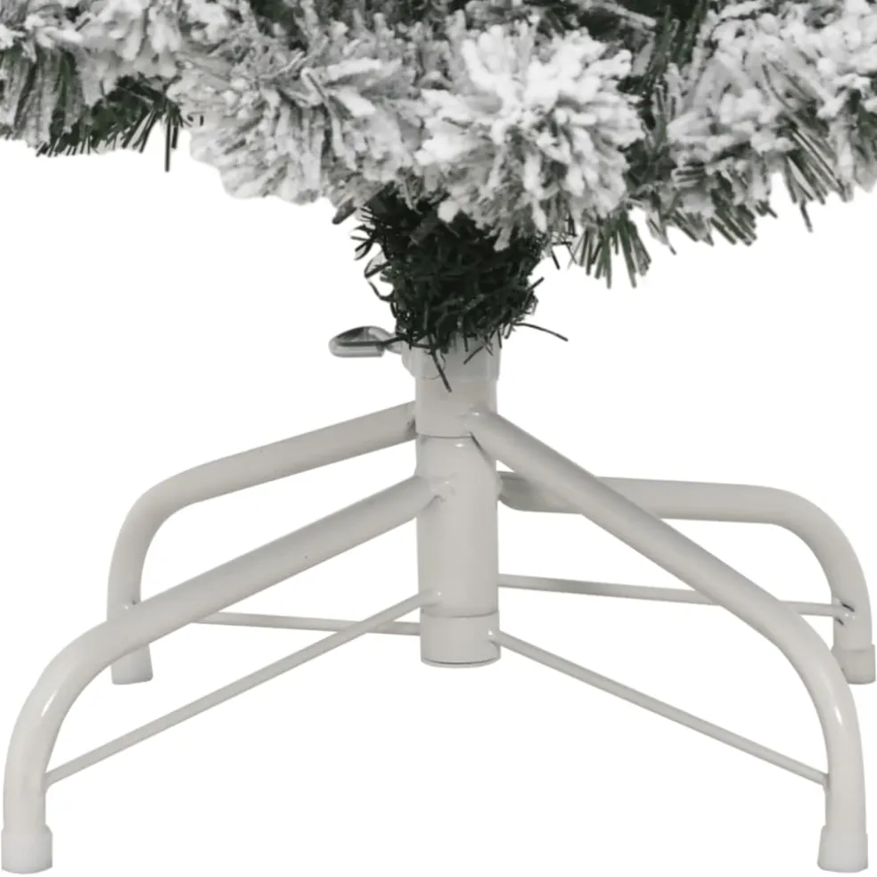 vidaXL Kunstkerstboom met scharnieren en sneeuw 120 cm