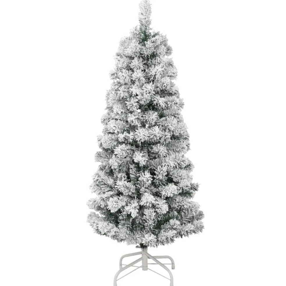 vidaXL Kunstkerstboom met scharnieren en sneeuw 120 cm