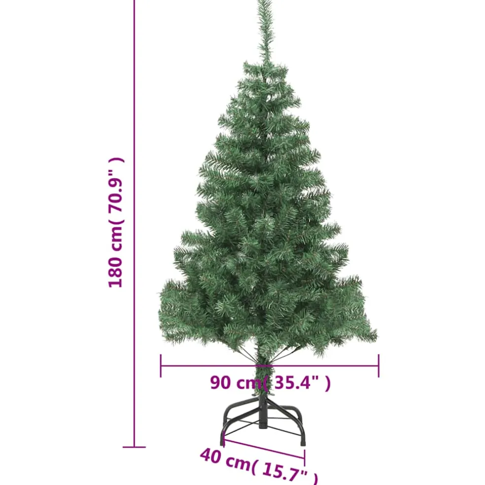 vidaXL Kunstkerstboom met standaard 180 cm 564 takken