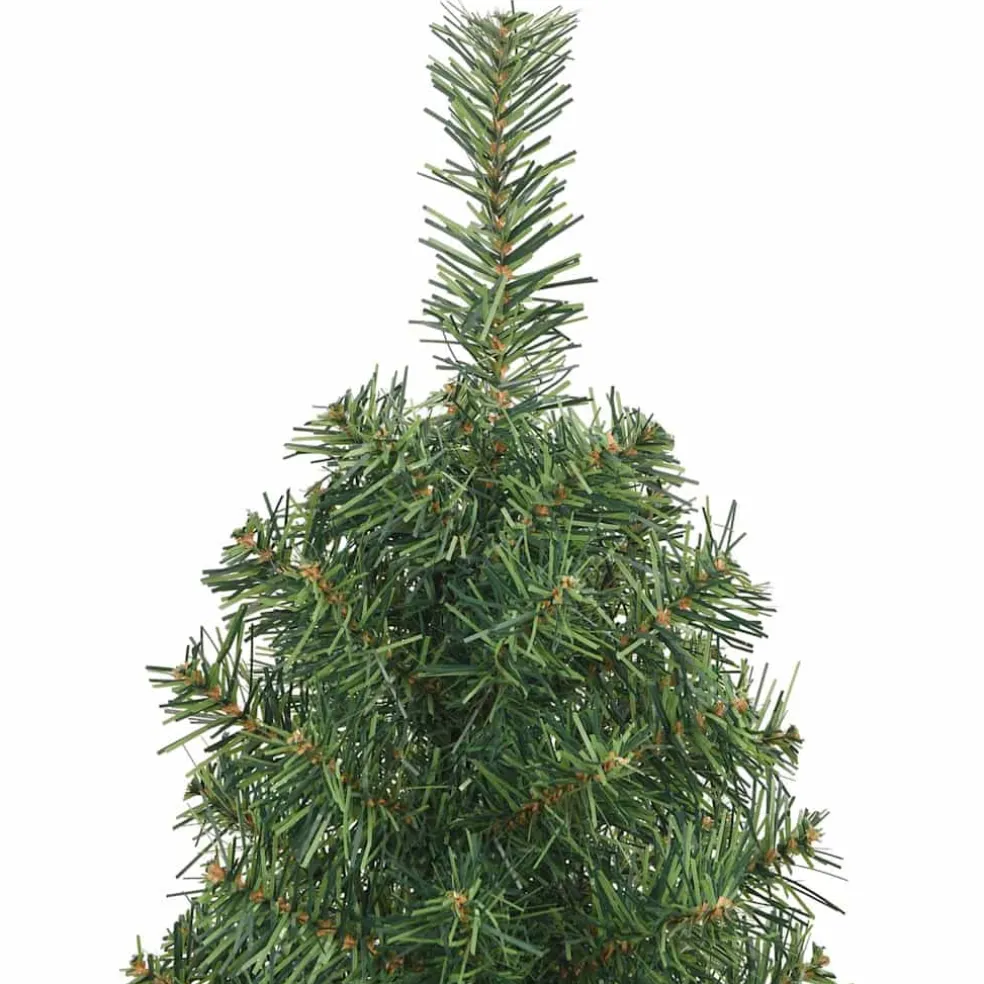 vidaXL Kunstkerstboom met standaard smal 150 cm PVC groen