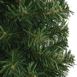 vidaXL Kunstkerstboom met standaard smal 150 cm PVC groen