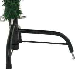 vidaXL Kunstkerstboom met standaard half 150 cm PVC groen