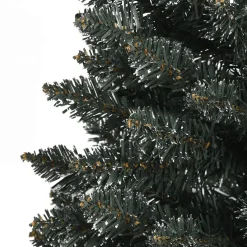 vidaXL Kunstkerstboom met standaard smal 120 cm PVC groen