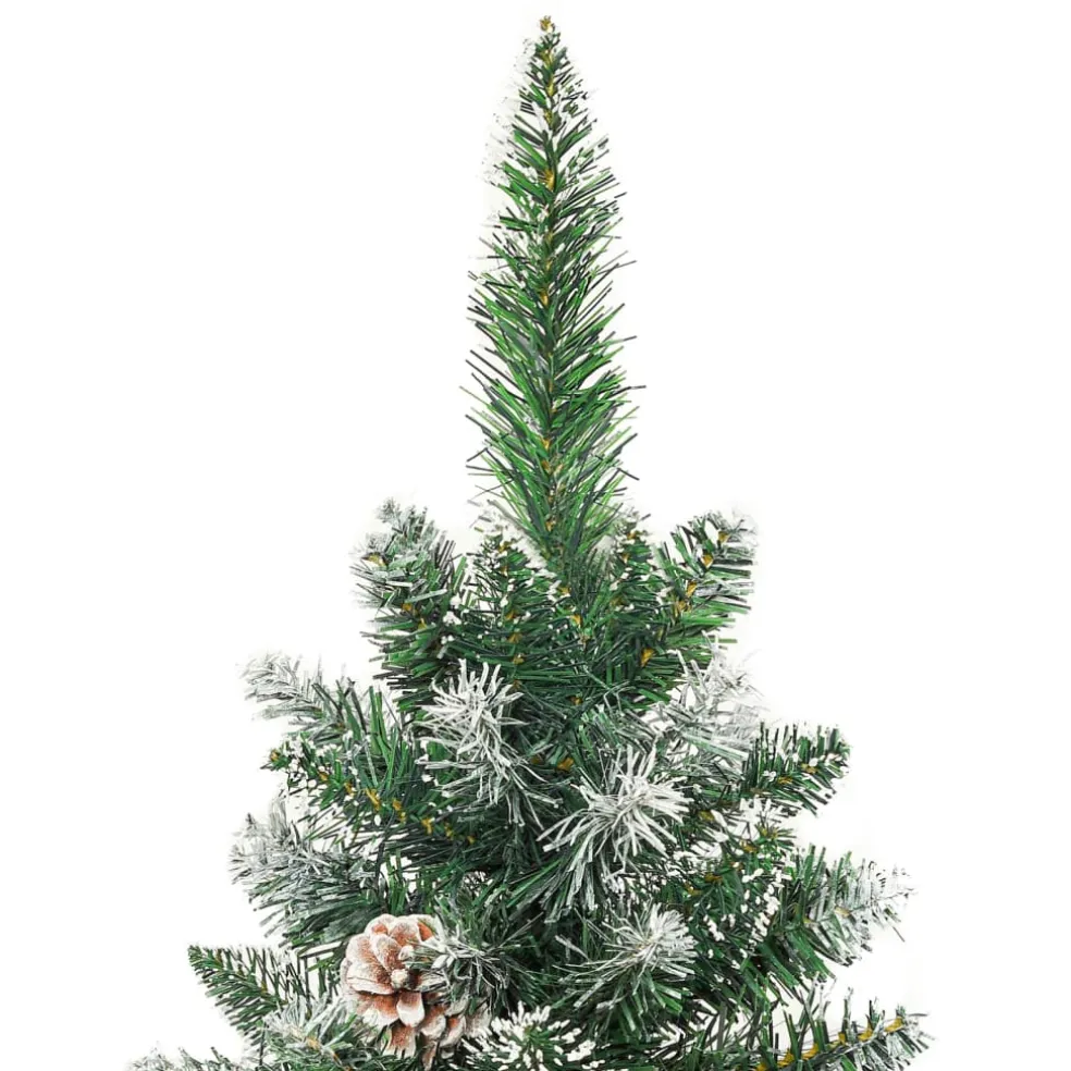 vidaXL Kunstkerstboom met standaard smal 120 cm PVC