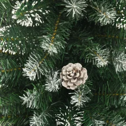 vidaXL Kunstkerstboom met standaard smal 120 cm PVC