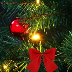 vidaXL Kunstkerstboom met verlichting en kerstballen 64 cm groen