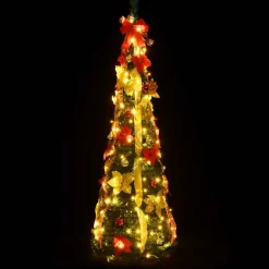 vidaXL Kunstkerstboom pop-up 50 LED's 120 cm groen